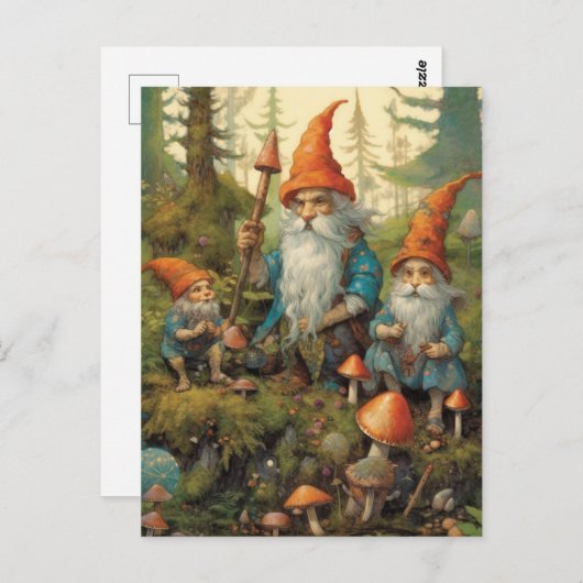 Forrest Gnomes Briefkaart (Voorkant / Achterkant)