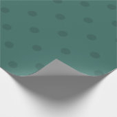 Forrest Green medium Polka Dots Pattern Cadeaupapier (Hoek)