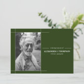 Forrest Green & White in het liefhebben van geheug Bedankkaart (Staand voorkant)