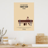 Forrest Gump minimalistische film Poster (Keuken)