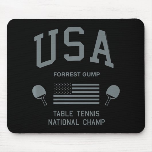 Forrest Gump USA Table Tennis National Champ Muismat (Voorkant)