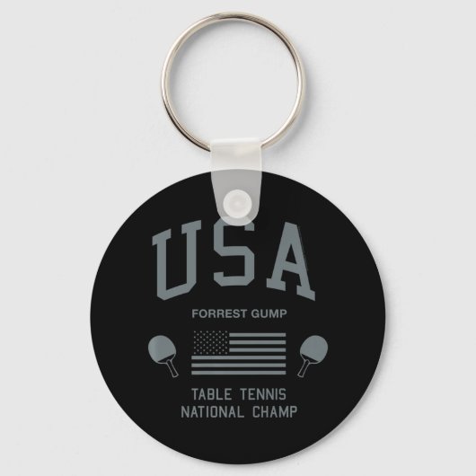 Forrest Gump USA Table Tennis National Champ Sleutelhanger (Voorkant)