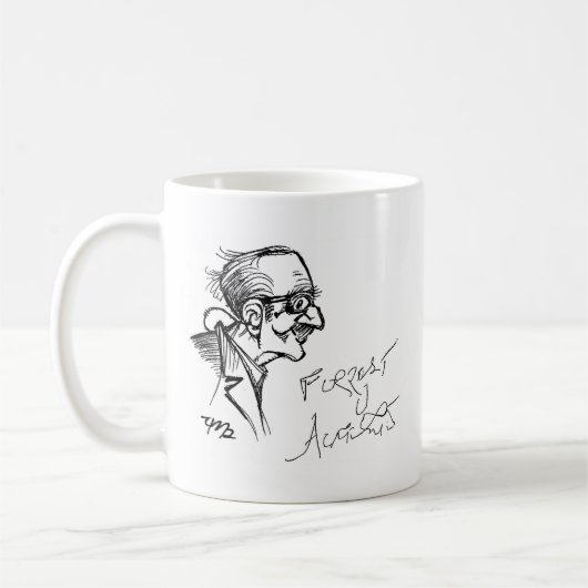 Forrest J Ackerman Schirmeister Sketch Koffiemok (Links)