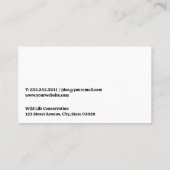 Forrest | Tent en Bomen Camping Logo Visitekaartje (Achterkant)