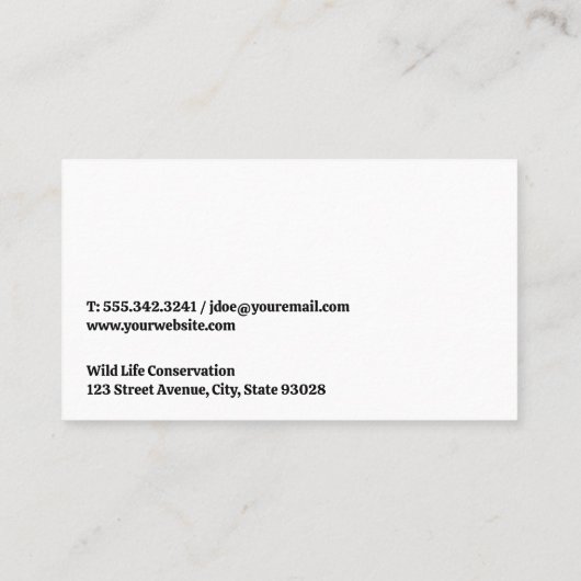 Forrest | Tent en Bomen Camping Logo Visitekaartje (Achterkant)