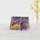 Forrest van Vreedzame Ca van de Groet van het Kaart (Gele Bloem)