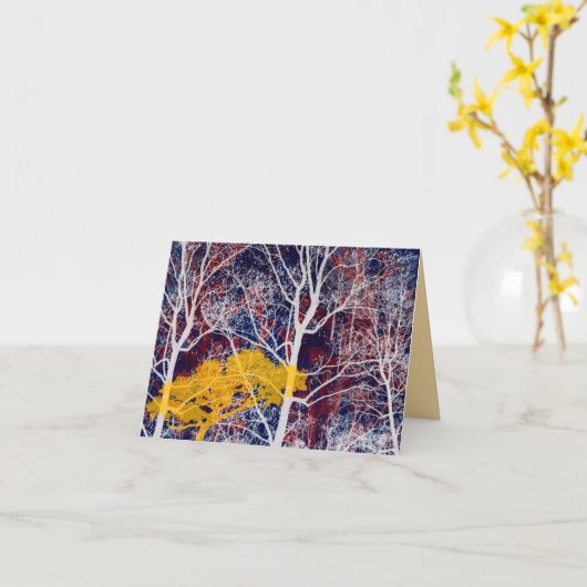 Forrest van Vreedzame Ca van de Groet van het Kaart (Gele Bloem)