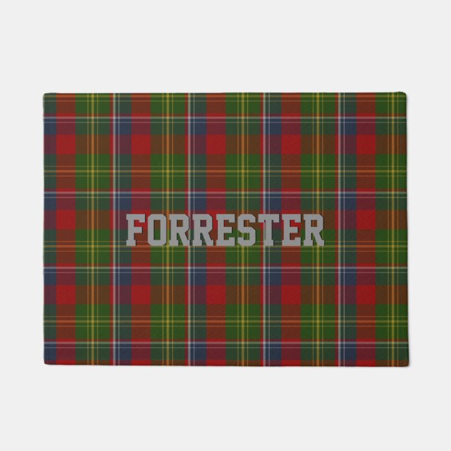 Forrester Clan Tartan Depordeur Mat (Voorkant)
