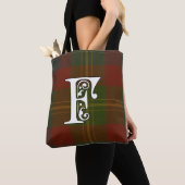 Forrester Clan Tartan Monogram Tote Bag (Dichtbij)