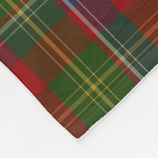 Forrester Clan Tartan Plaid Fleece Deken (Hoek)