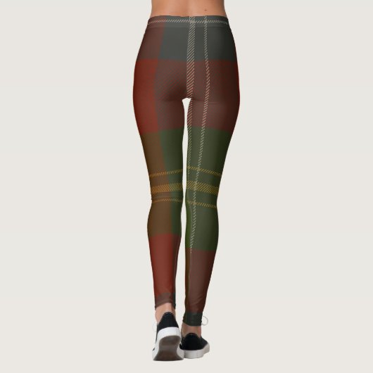 Forrester Tartan Clan Plaid Leggings (Achterkant)
