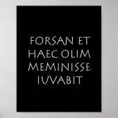Forsan et haec olim meminisse iuvabit poster (Voorkant)
