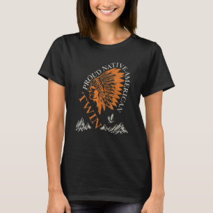 Forse inheemse Amerikaanse en tweelingfamilie T-shirt
