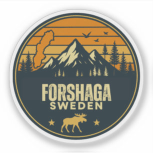 Forshaga, Zweden Sverige Sticker