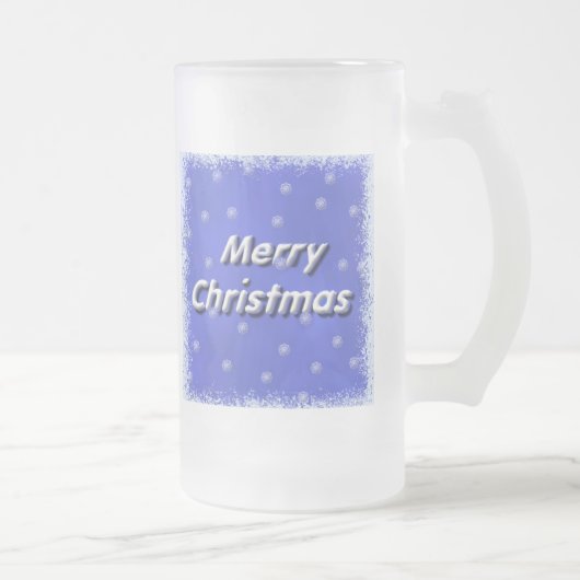Forsty Merry Christmas Frost Matglas Bierpul (Rechts)