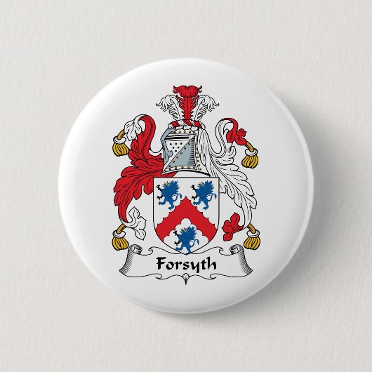 Forsyth Family Crest Ronde Button 5,7 Cm (Voorkant)