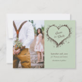 Forsyth Fontein Savannah GA Foto Bewaar de Datum Kaart (Achterkant)