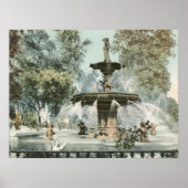 Forsyth Fontein Savannah GA Poster (Voorkant)