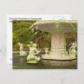Forsyth Fountain, Savannah, GA-reisfotografie Briefkaart (Voorkant / Achterkant)