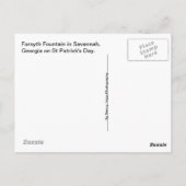 Forsyth Fountain, Savannah, GA-reisfotografie Briefkaart (Achterkant)