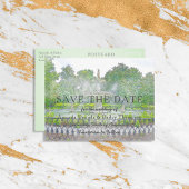 Forsyth Fountain Waterverf Savannah Save the Date Briefkaart