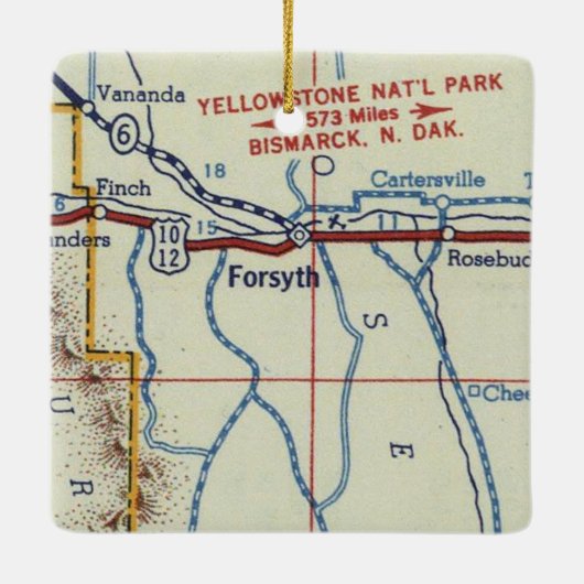 Forsyth MT  map Keramisch Ornament (Achterkant)