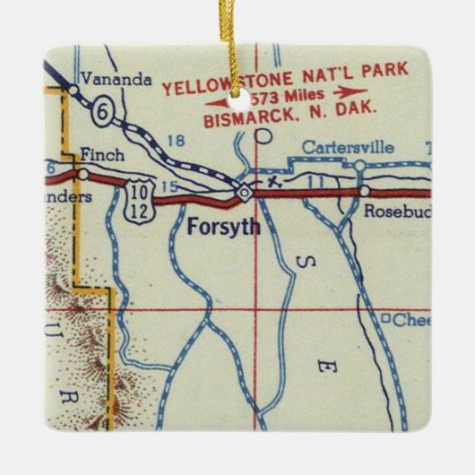 Forsyth MT  map Keramisch Ornament (Voorkant)