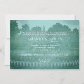 Forsyth Park Fontein Savannah GA Bruiloft Kaart (Voorkant)