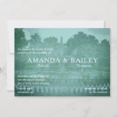 Forsyth Park Fontein Savannah GA Bruiloft Kaart (Voorkant)