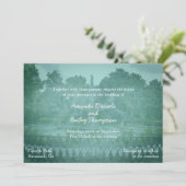 Forsyth Park Fontein Savannah GA Bruiloft Kaart (Staand voorkant)