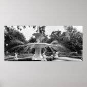 Forsyth Park Fontein, Savannah Ga Poster (Voorkant)