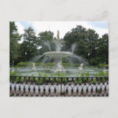 Forsyth park fontein Savannah, Georgia Briefkaart (Voorkant)