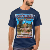 FORSYTH PARK - FORSYTH FOUNTAIN - SAVANNAH GEORGIA T-SHIRT (Voorkant)