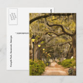Forsyth Park - Foto, Savannah, Georgia (GA) USA Briefkaart (Voorkant / Achterkant)