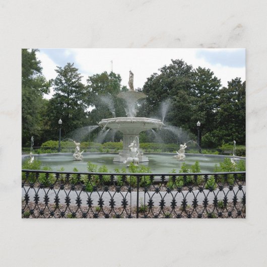 Forsyth Park Fountain Briefkaart (Voorkant)