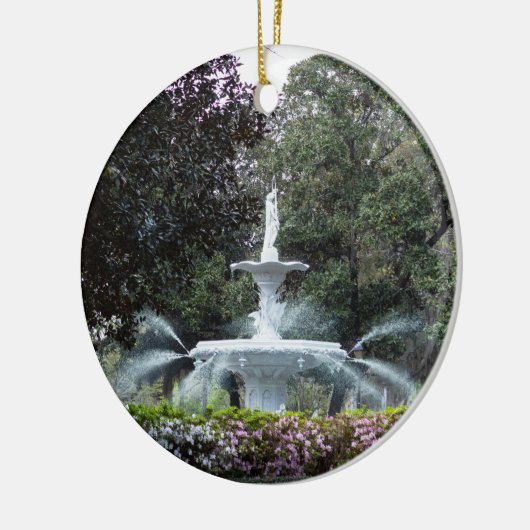 Forsyth Park Fountain Collectible Holiday Ornament (Links)