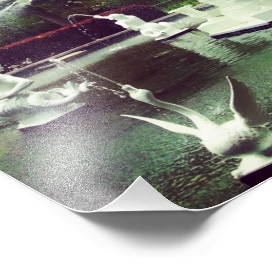 Forsyth Park Fountain Foto Afdruk (Hoek)