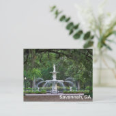 Forsyth Park Fountain in Savannah, GA Briefkaart (Staand voorkant)