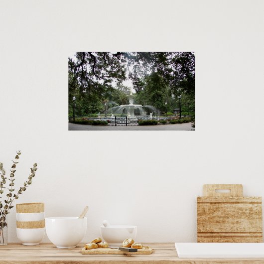 Forsyth Park Fountain - poster (Keuken)