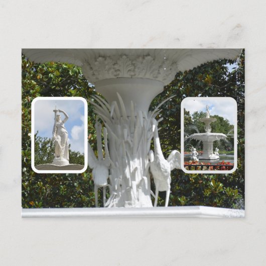 Forsyth Park Fountain Savannah GA Briefkaart (Voorkant)