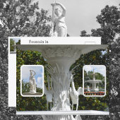 Forsyth Park Fountain Savannah GA Briefkaart