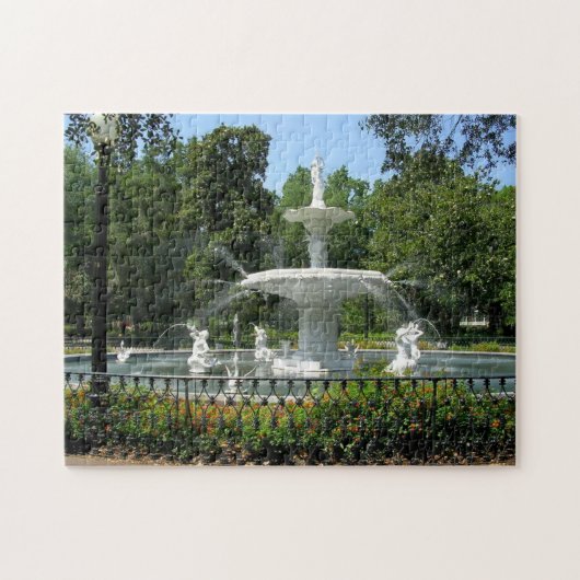 Forsyth Park Fountain Savannah GA Legpuzzel (Horizontaal)