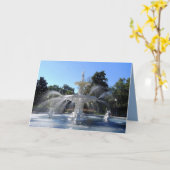 Forsyth Park Fountain, Savannah, Georgia, Kaart (Gele Bloem)