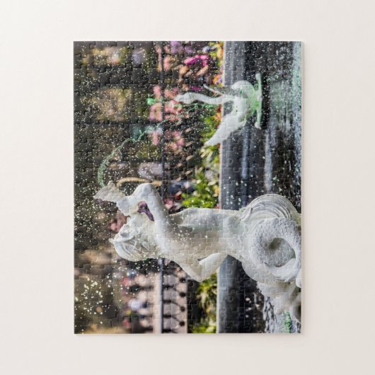 Forsyth Park Fountain | Savannah Puzzle Legpuzzel (Verticaal)