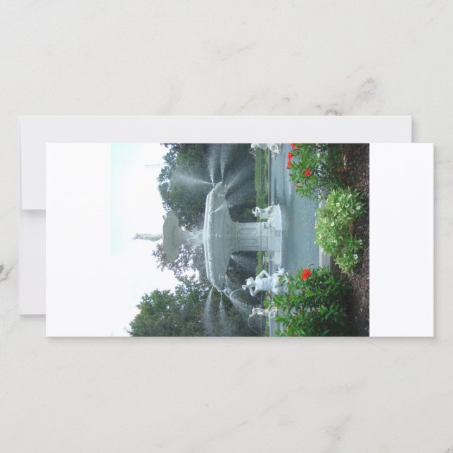 Forsyth Park, in Savannah, Ga (Voorkant)