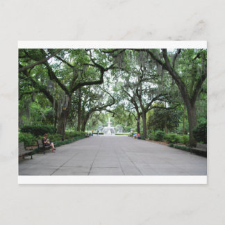 Forsyth Park in Savannah, GA Briefkaart