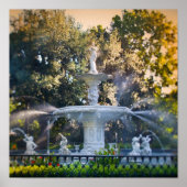 Forsyth Park, in Savannah, Ga Poster (Voorkant)