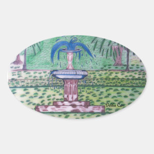 Forsyth Park-oval sticker