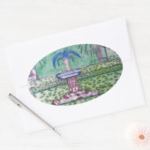 Forsyth Park-oval sticker (Envelop)