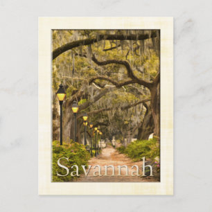 Forsyth Park - Savannah, GA Briefkaart